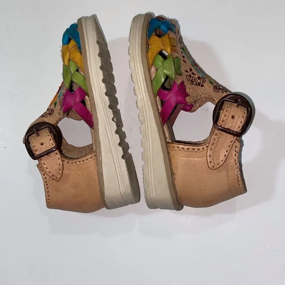 🥰Tres Reinas Original Leather Blue Tag Detailed Craftsmanship Kids Shoes Size 6C